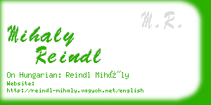 mihaly reindl business card